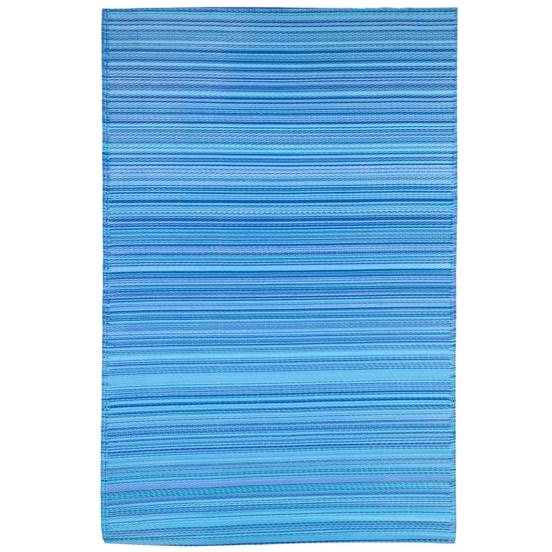 Breakwater Bay Flatweave Blue Indoor/Outdoor Rug & Reviews Wayfair
